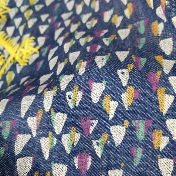 PLENTY BY TRACY‎ REESE Printed Chambray Swingy Racerback Tank Multi-color Size M - Picture 4 of 10